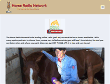Tablet Screenshot of horseradionetwork.com