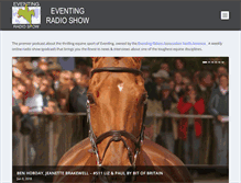 Tablet Screenshot of eventingradio.horseradionetwork.com
